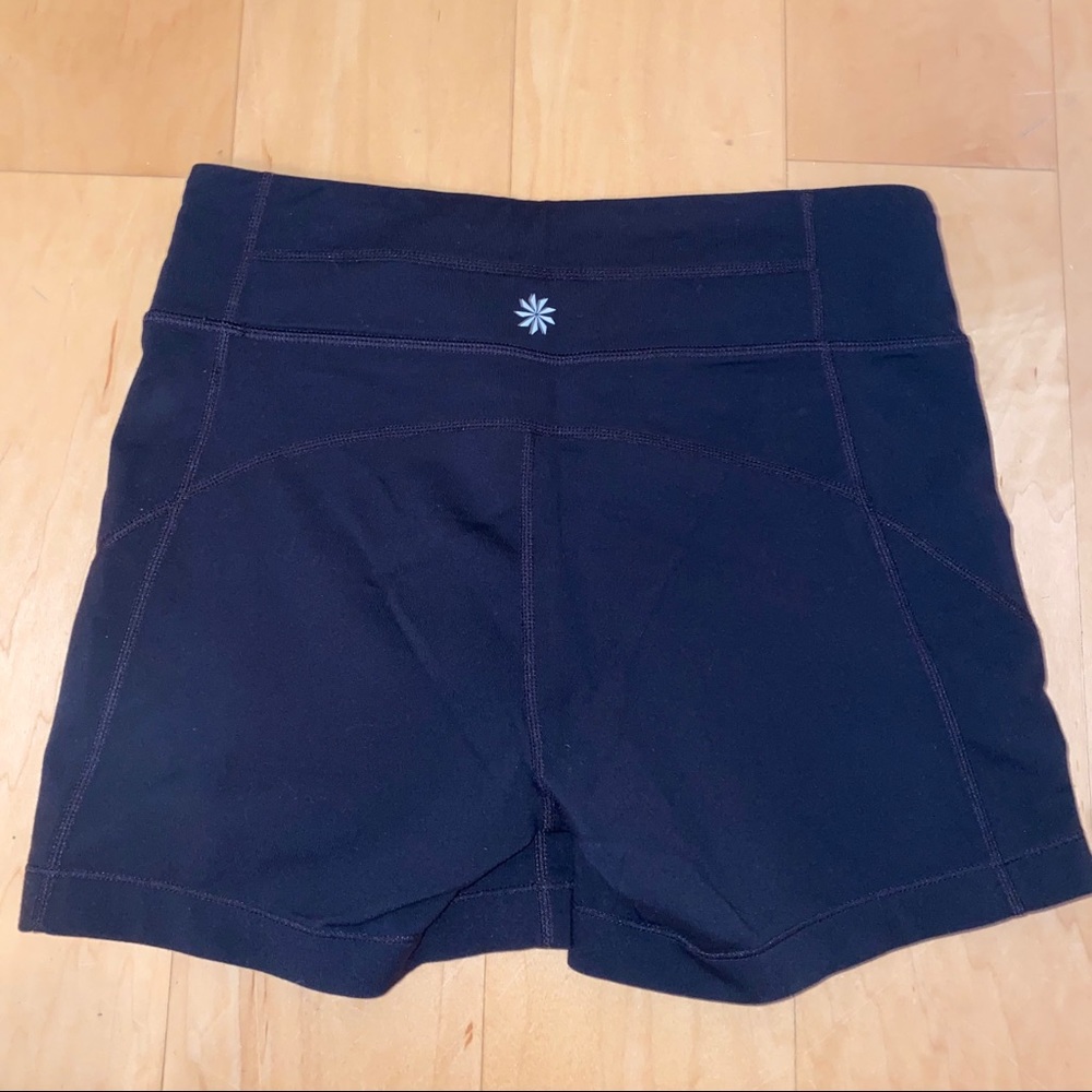 Black athleta spandex shorts